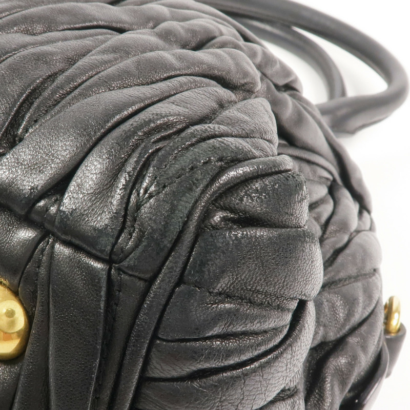 Miu Miu 羊皮皮革2 Way Shoulder金扣手挽肩背兩用袋-12