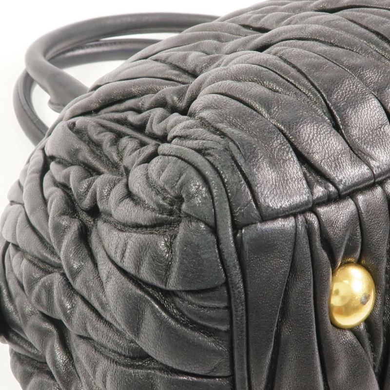 Miu Miu 羊皮皮革2 Way Shoulder金扣手挽肩背兩用袋-13