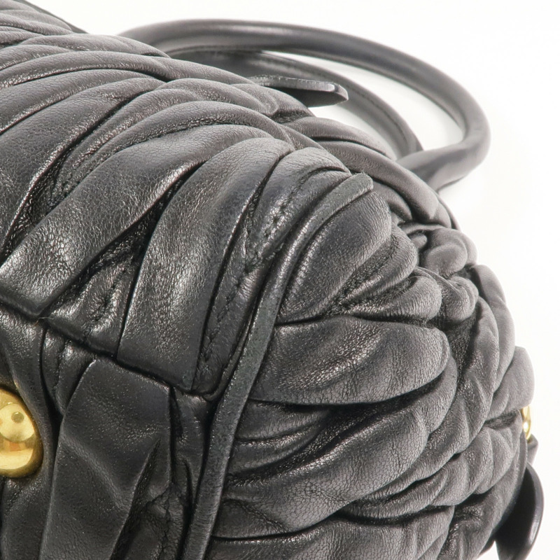 Miu Miu 羊皮皮革2 Way Shoulder金扣手挽肩背兩用袋-14