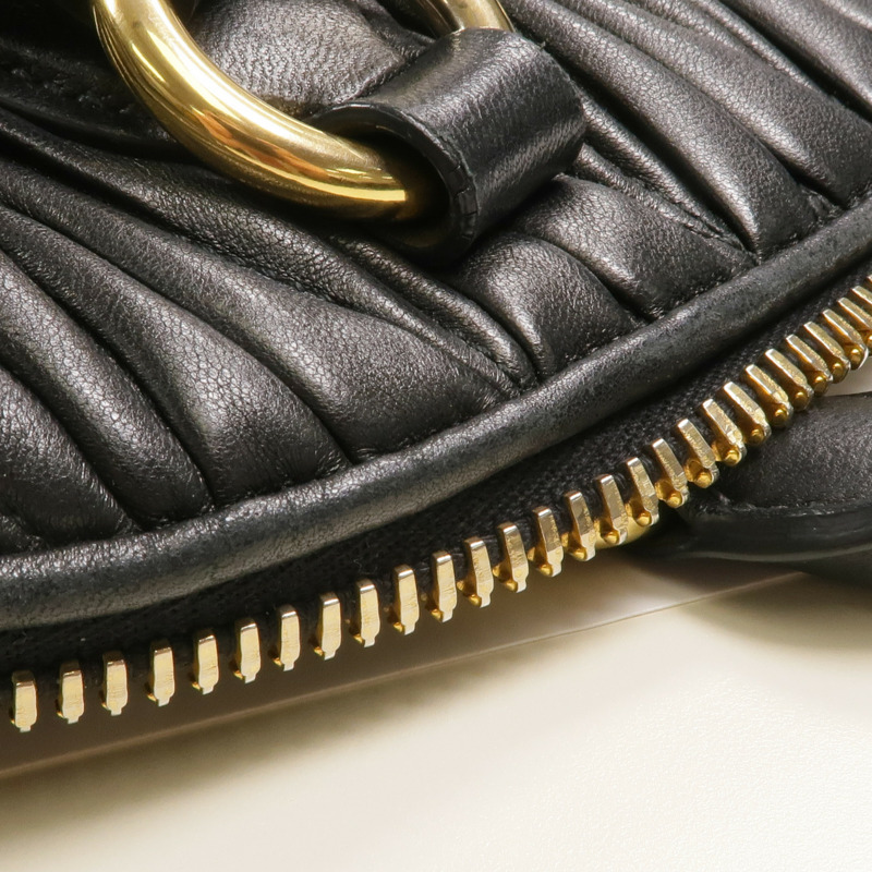 Miu Miu 羊皮皮革2 Way Shoulder金扣手挽肩背兩用袋-16