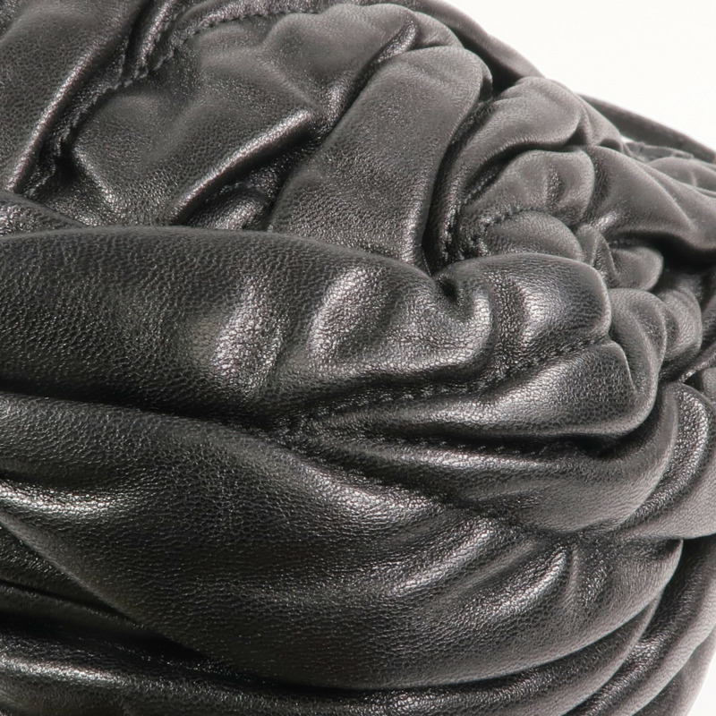 Miu Miu 羊皮皮革Chain Shoulder銀扣鏈帶肩背袋-13