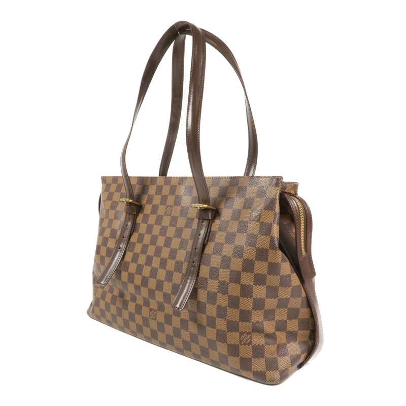 LOUIS VUITTON Damier Chelsea金扣手挽袋/肩背袋-1