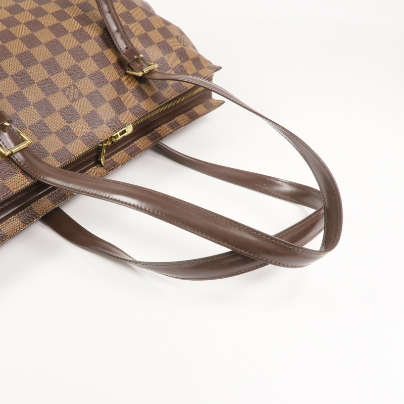 LOUIS VUITTON Damier Chelsea金扣手挽袋/肩背袋-7