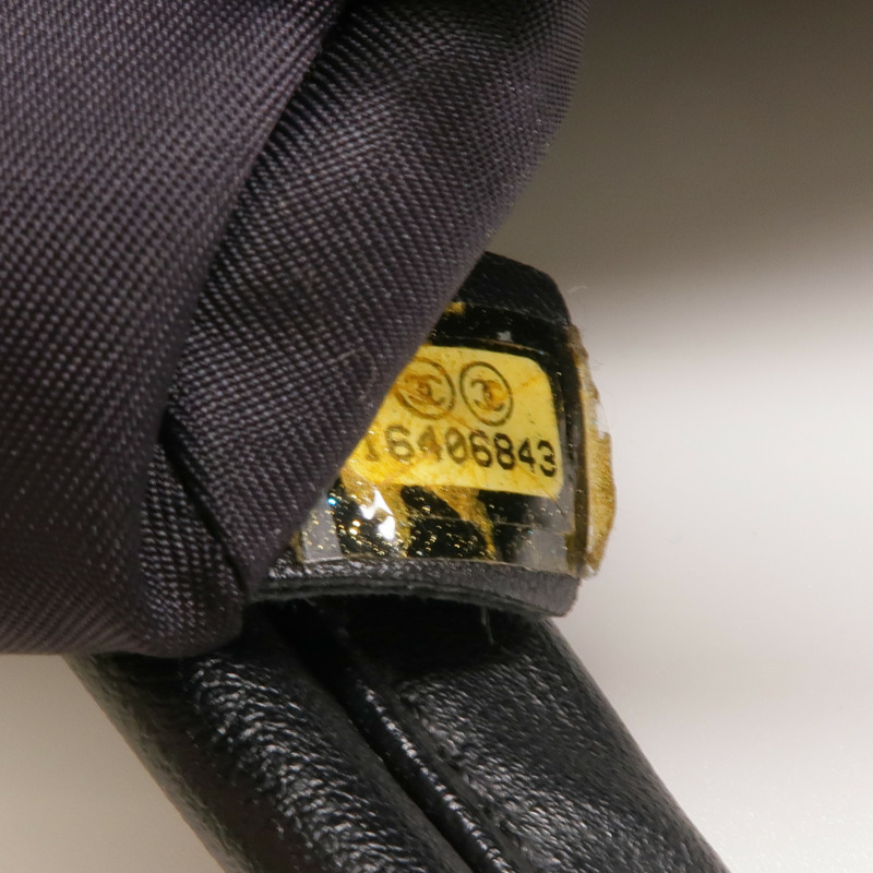 CHANEL 牛皮皮革Tote Bag銀扣手挽袋-6