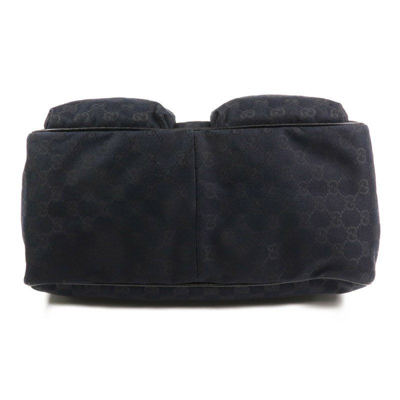 GUCCI 帆布Tote Bag銀扣手挽袋-3