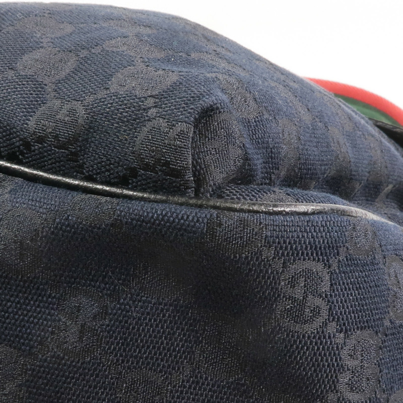 GUCCI 帆布Tote Bag銀扣手挽袋-11