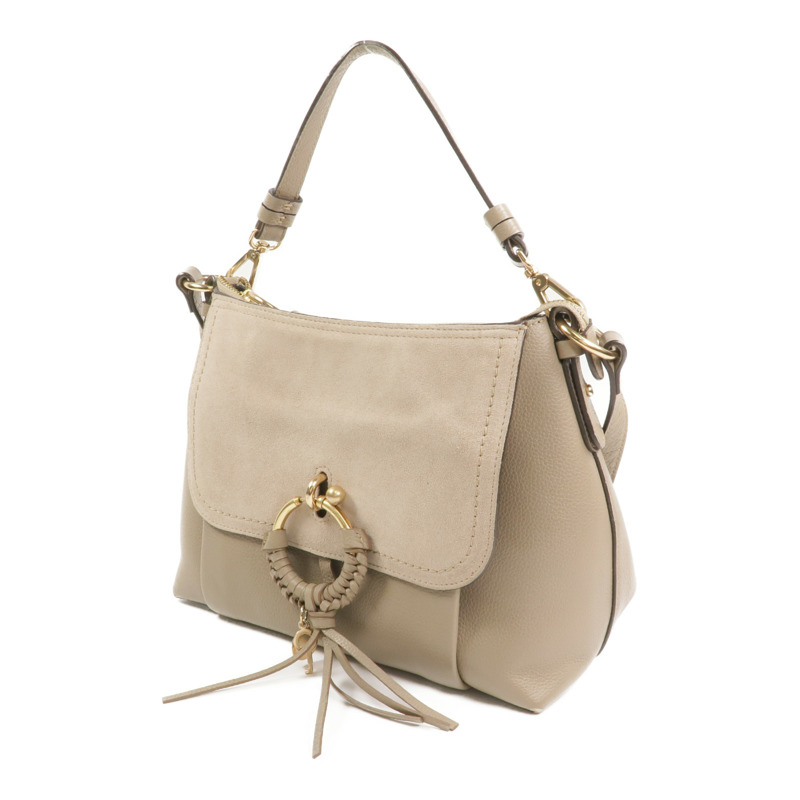 SEE BY CHLOE 牛皮皮革2 Way Shoulder金扣手挽肩背兩用袋-1