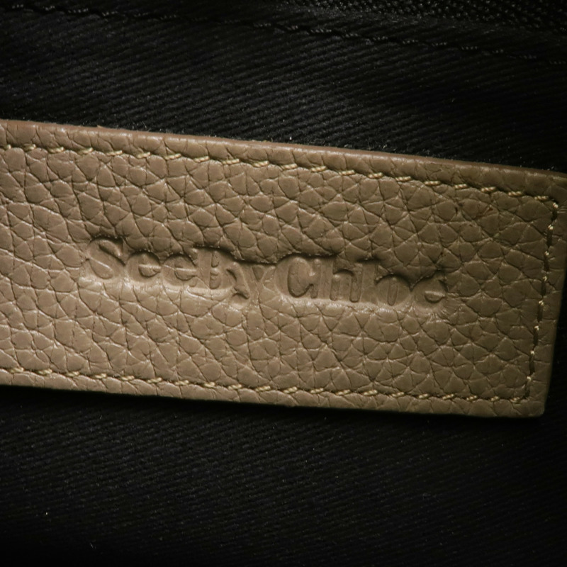 SEE BY CHLOE 牛皮皮革2 Way Shoulder金扣手挽肩背兩用袋-5