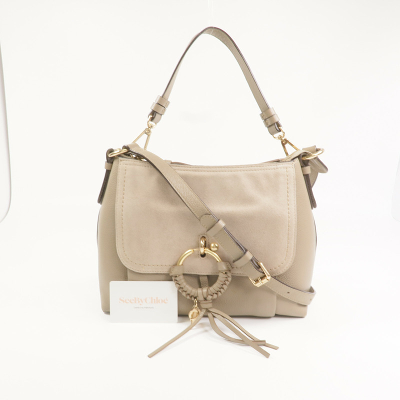 SEE BY CHLOE 牛皮皮革2 Way Shoulder金扣手挽肩背兩用袋-8