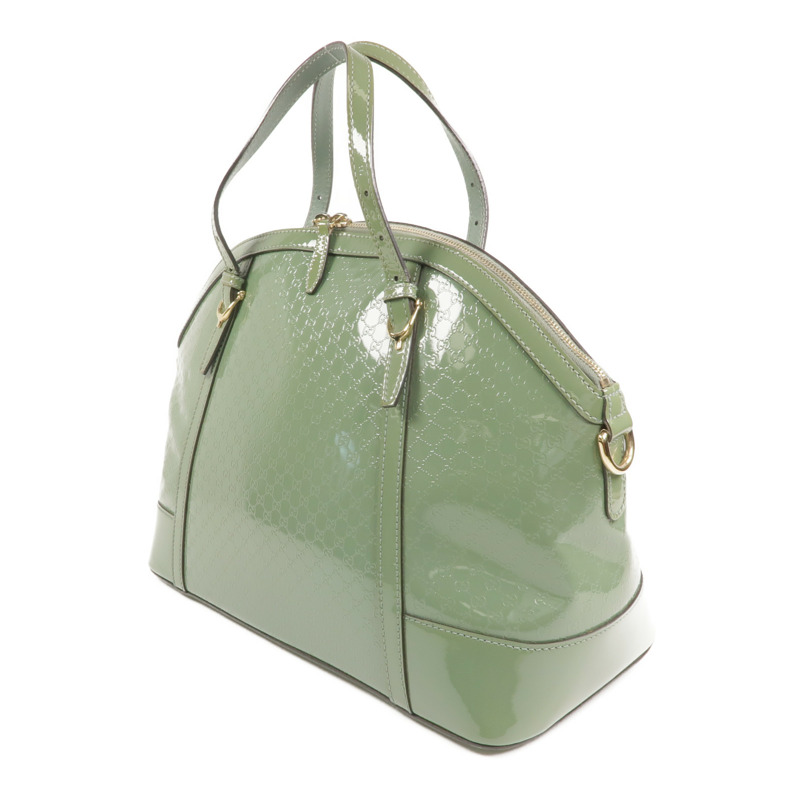 GUCCI 漆皮皮革2 Way Shoulder金扣手挽肩背兩用袋-1