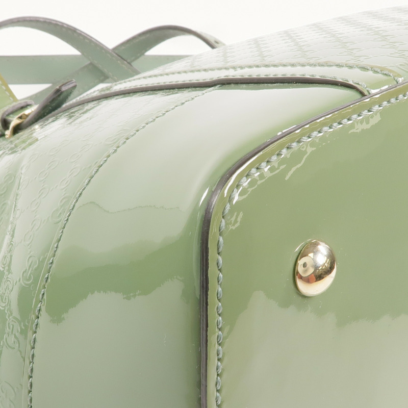 GUCCI 漆皮皮革2 Way Shoulder金扣手挽肩背兩用袋-10