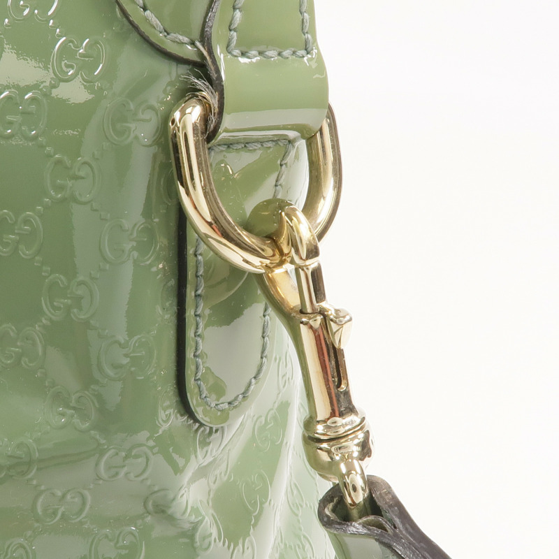 GUCCI 漆皮皮革2 Way Shoulder金扣手挽肩背兩用袋-15