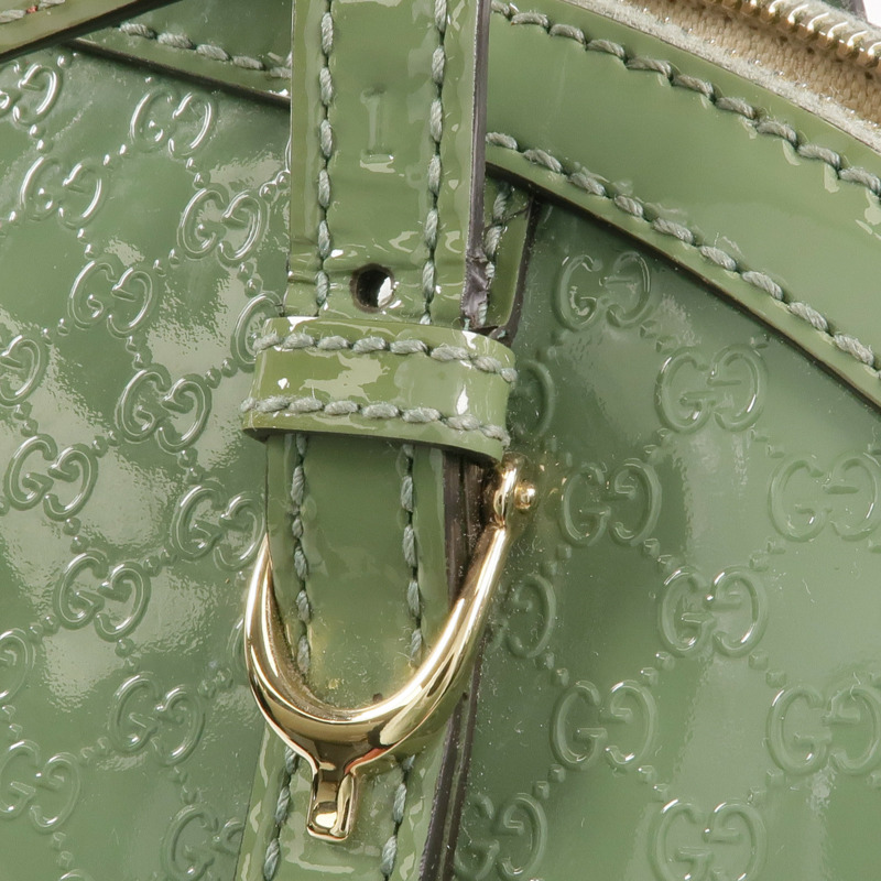 GUCCI 漆皮皮革2 Way Shoulder金扣手挽肩背兩用袋-16