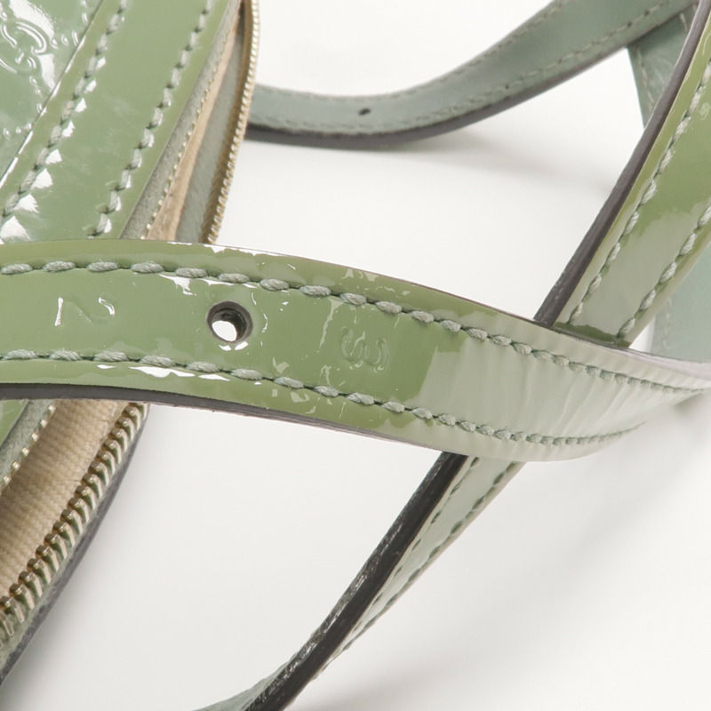 GUCCI 漆皮皮革2 Way Shoulder金扣手挽肩背兩用袋-17