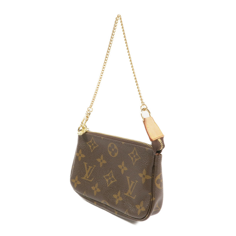 LOUIS VUITTON Monogram Mini Pochette Accessoires金扣手挽袋-1