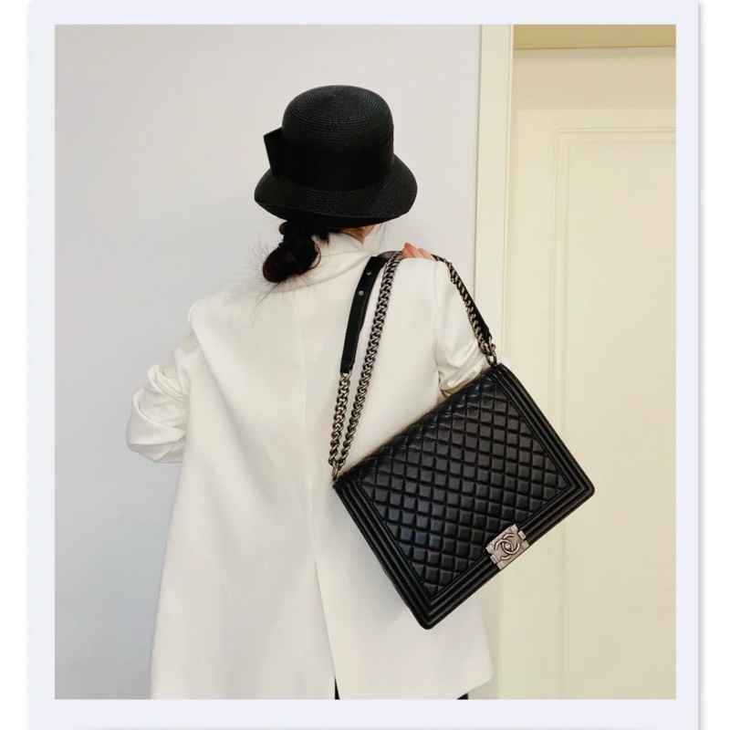 ✨Chanel 黑銀Leboy XXL 專櫃20幾萬 🖤-3