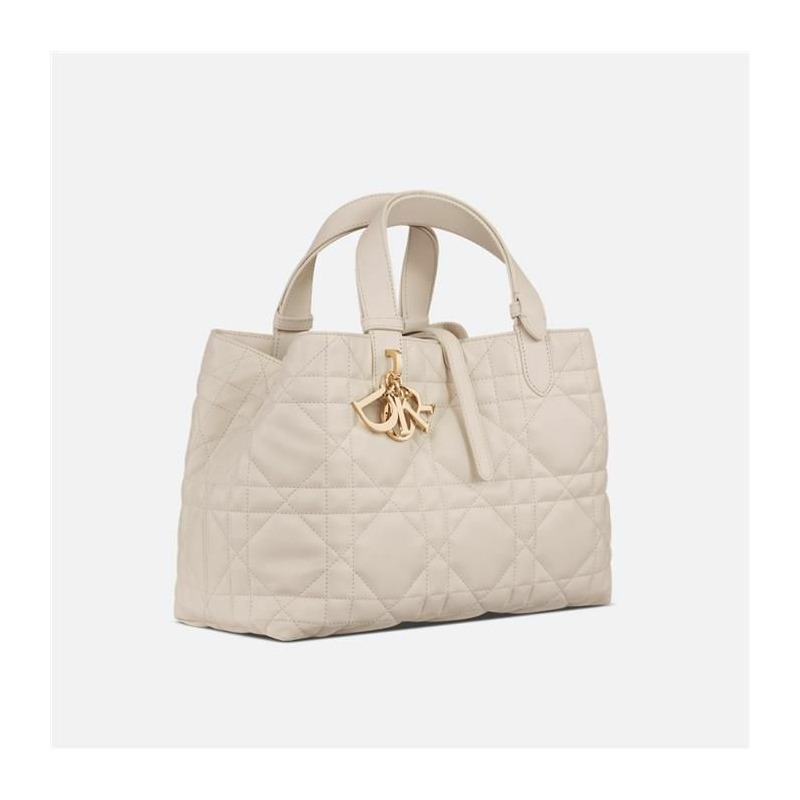 DIOR 中型淺餅乾色手提袋 M2821OSNW-0