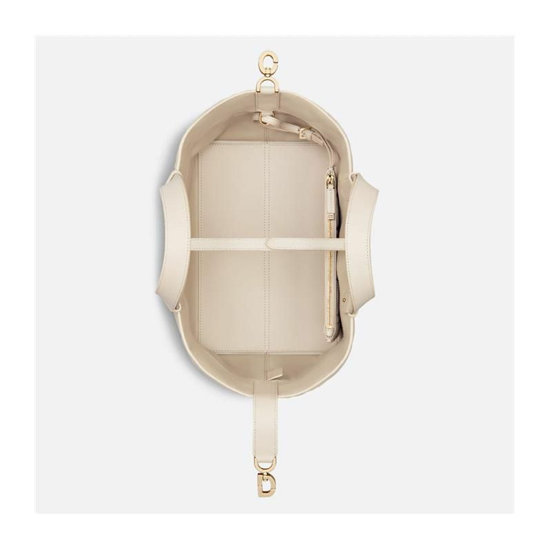 DIOR 中型淺餅乾色手提袋 M2821OSNW-3
