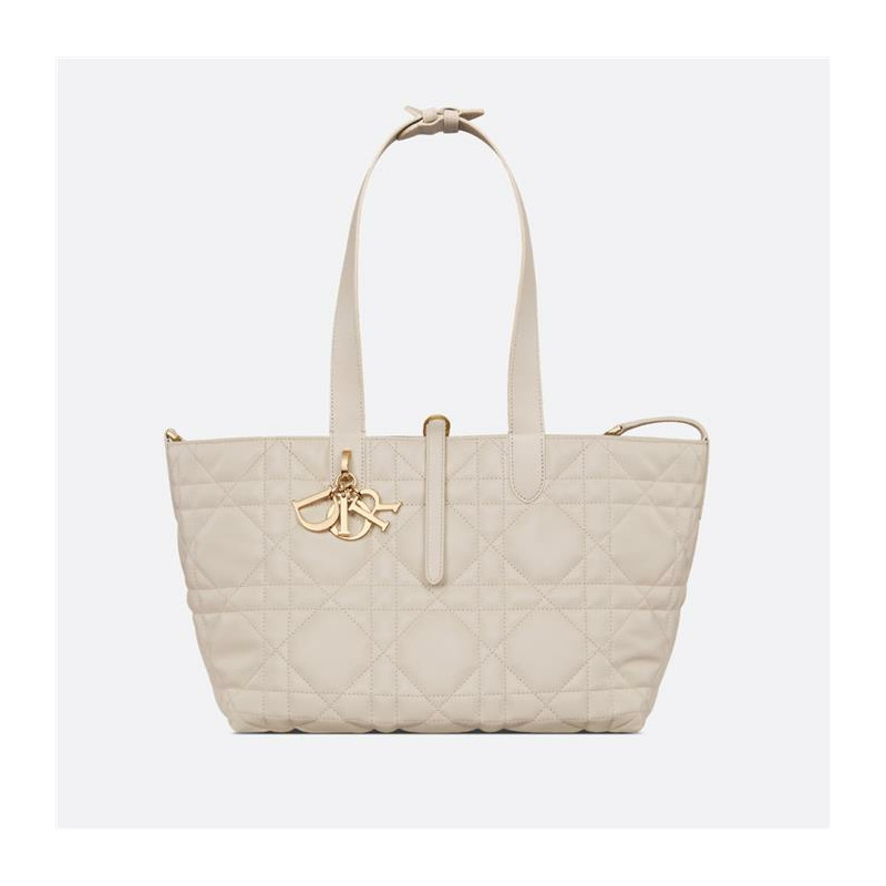DIOR 中型淺餅乾色手提袋 M2821OSNW-10