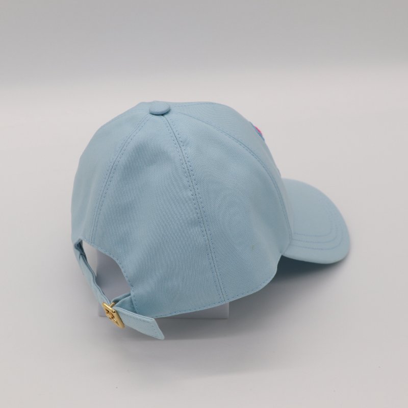 Louis Vuitton 路易威登 Remix 刺繡標誌 粉色 天空藍色 白色 棉質 棒球帽-3