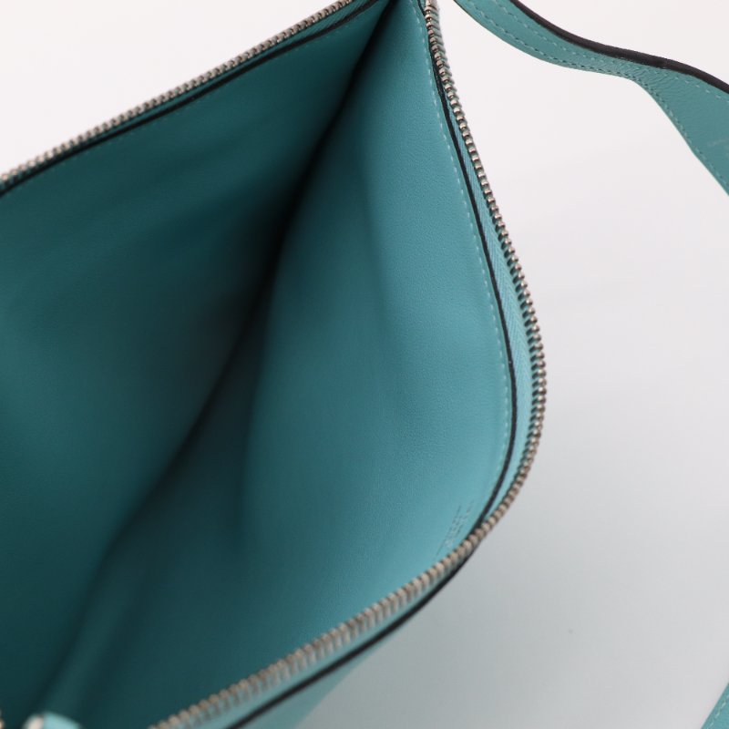 Hermès 愛馬仕 Ultrapla PM 淺藍色 皮革 手提包-4