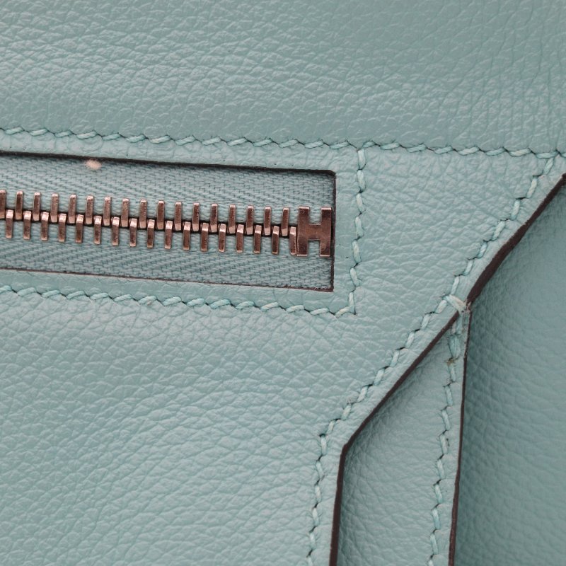 Hermès 愛馬仕 Ultrapla PM 淺藍色 皮革 手提包-8