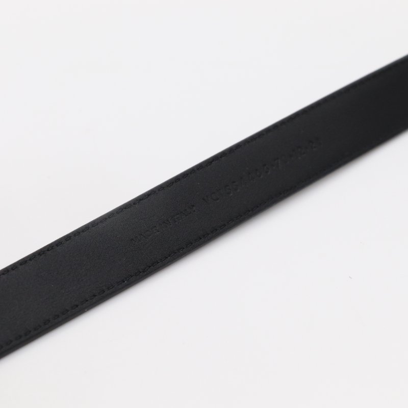 Saint Laurent 聖羅蘭 Cassandre  黑色 皮革 皮帶-3