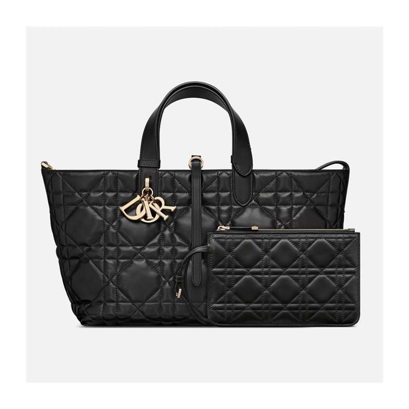 DIOR Dujour 中型托特包 黑色 M2821OSNW-4