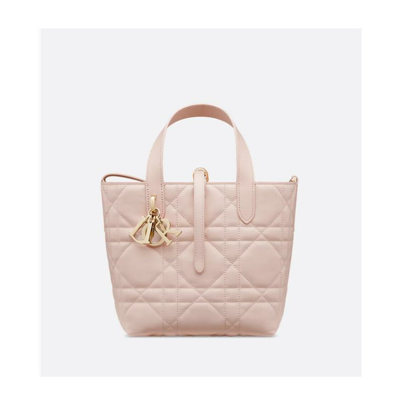 DIOR 手提包 直式款式 小號 粉紅色 M2835OSNW-7