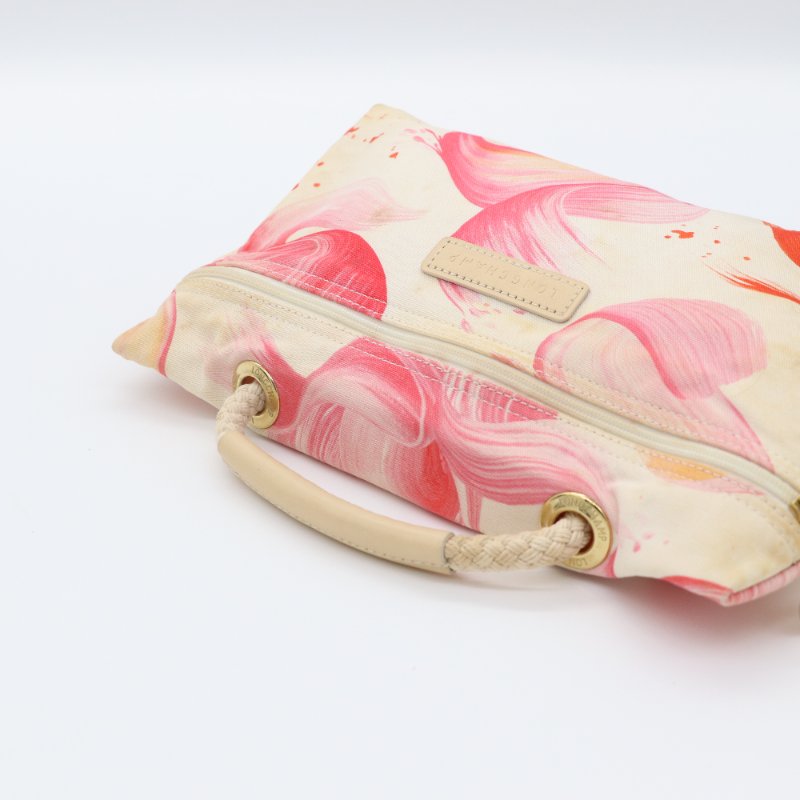 Longchamp 瓏驤 Le Pliage Splash 粉色 橘色 尼龍托特包-2