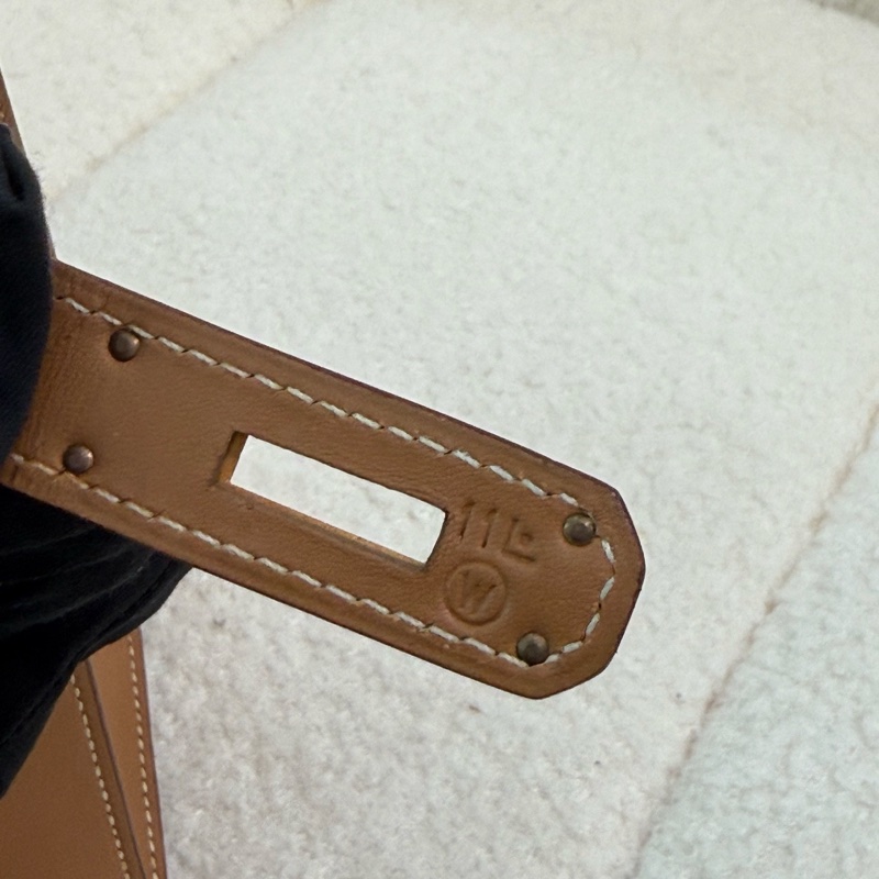 Hermes • Kelly 32 皮 Chamonix 馬鞍皮 自然色 金釦 黑鋼印-9