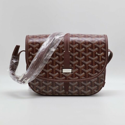 GOYARD Belvedere 郵差包 - 小號酒紅