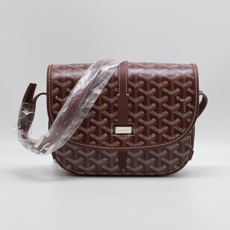 GOYARD Belvedere 郵差包 - 小號酒紅-0