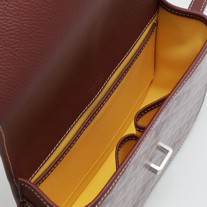 GOYARD Belvedere 郵差包 - 小號酒紅-2