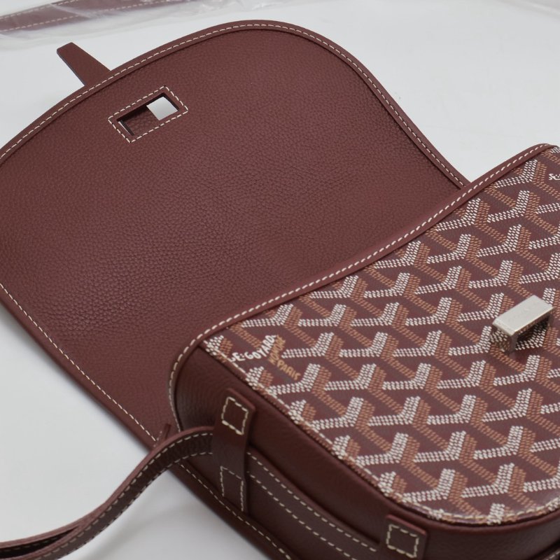 GOYARD Belvedere 郵差包 - 小號酒紅-3