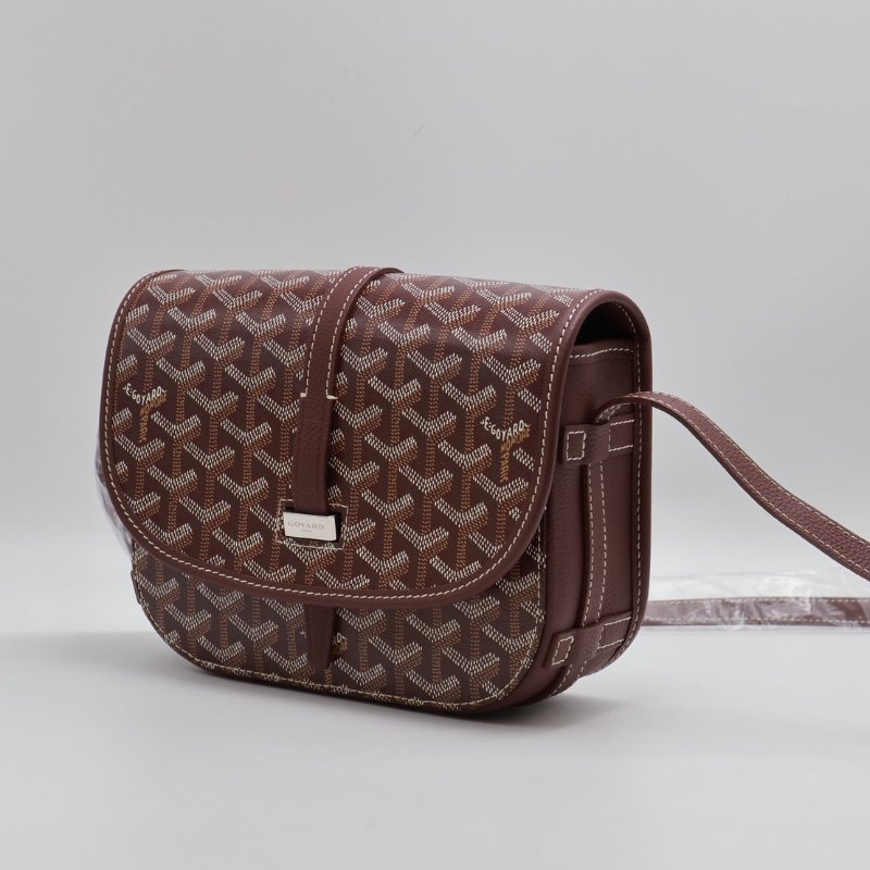 GOYARD Belvedere 郵差包 - 小號酒紅-7