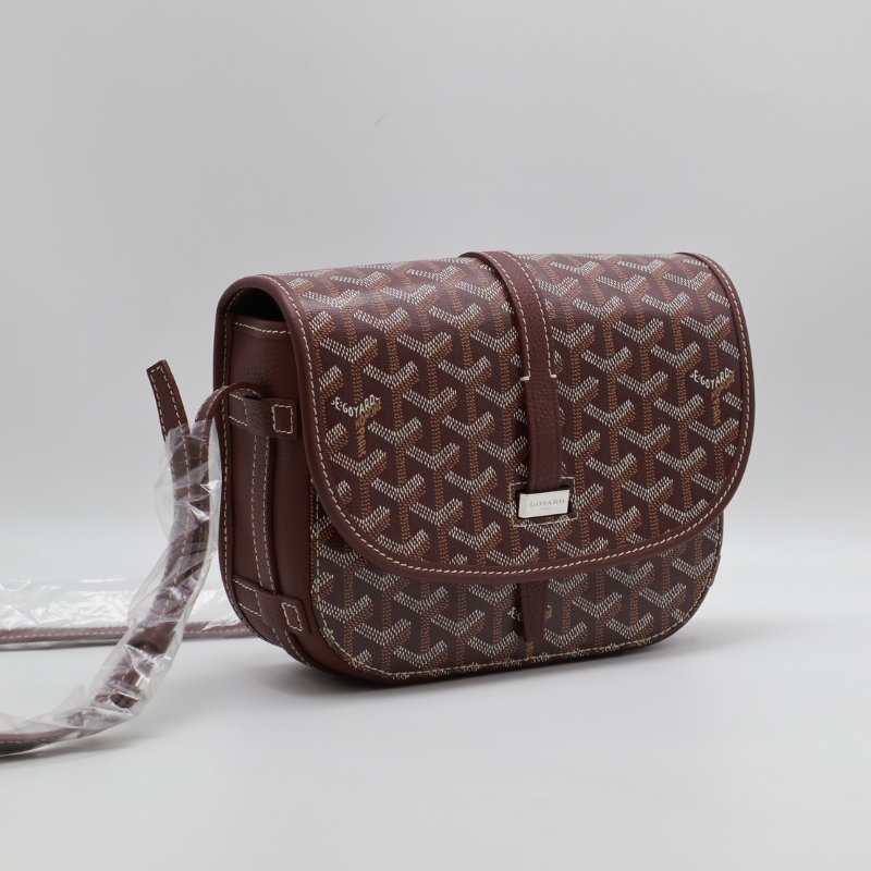 GOYARD Belvedere 郵差包 - 小號酒紅-8