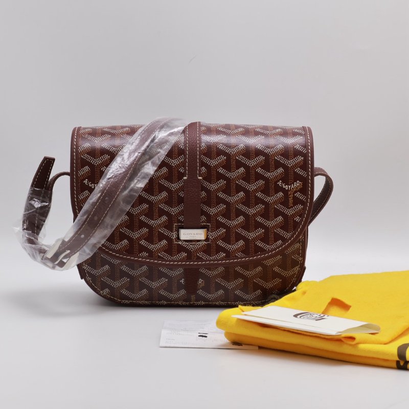 GOYARD Belvedere 郵差包 - 小號酒紅-9