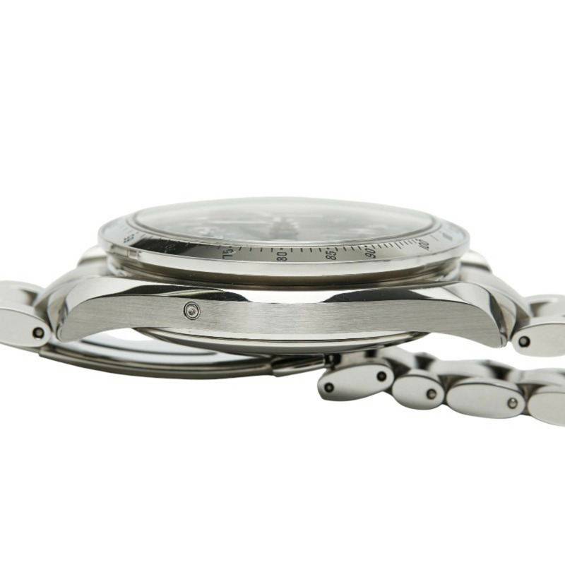 歐米茄超霸系列三曆腕錶 3523.80 自動上鍊 藍色錶盤 男士不鏽鋼腕錶-4