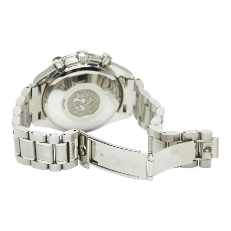 歐米茄超霸系列三曆腕錶 3523.80 自動上鍊 藍色錶盤 男士不鏽鋼腕錶-6