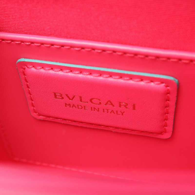 寶格麗 Serpenti Forever 肩背包，粉紅色、綠色、白色皮革，二手女士款-3