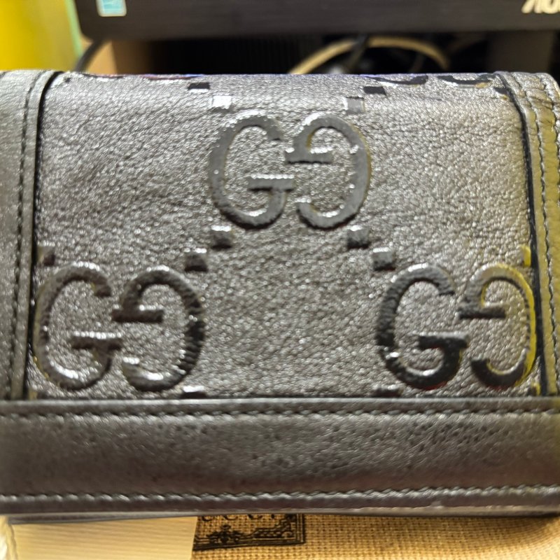 正品GUCCI壓紋短夾-6