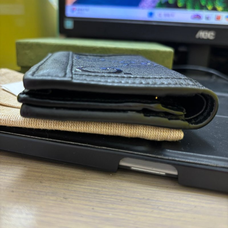 正品GUCCI壓紋短夾-8