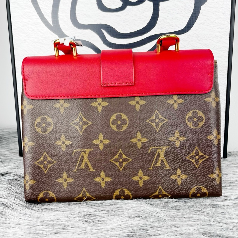 99 新Louis Vuitton路易威登 紅色鎖頭包 純芯片-1
