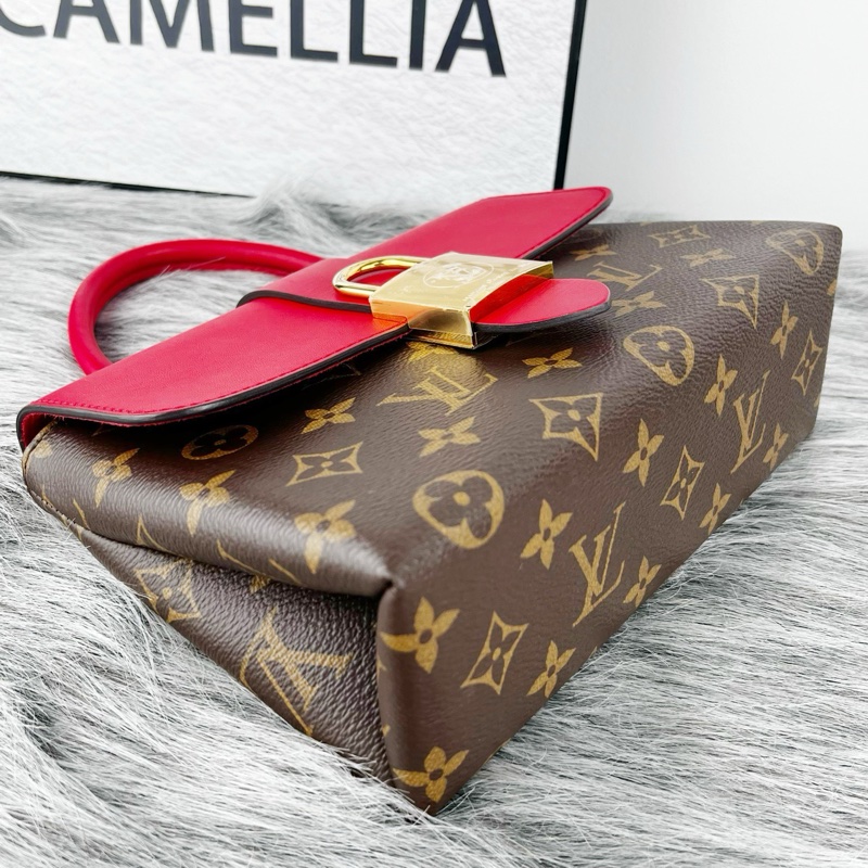 99 新Louis Vuitton路易威登 紅色鎖頭包 純芯片-2