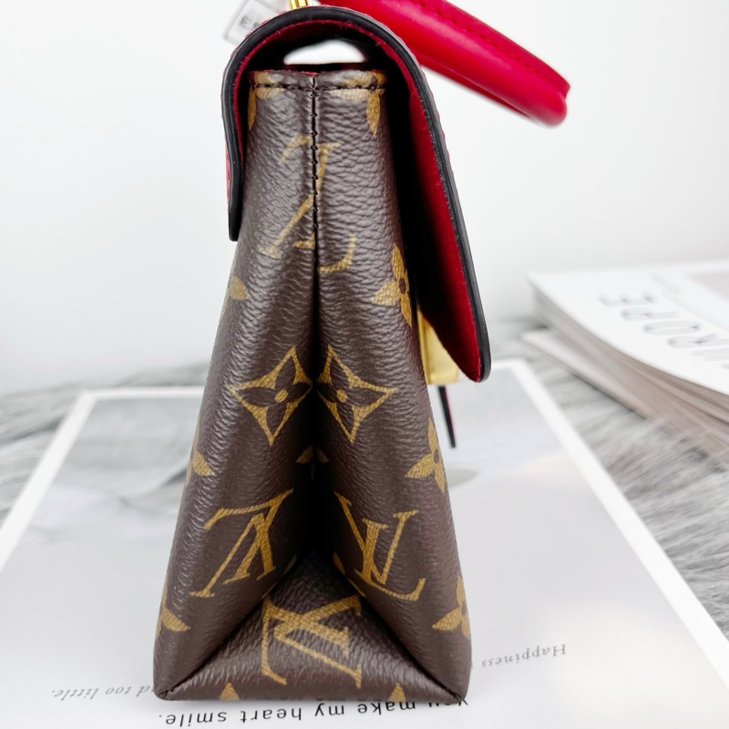 99 新Louis Vuitton路易威登 紅色鎖頭包 純芯片-4