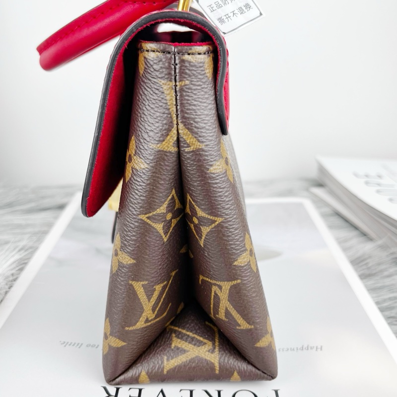 99 新Louis Vuitton路易威登 紅色鎖頭包 純芯片-5