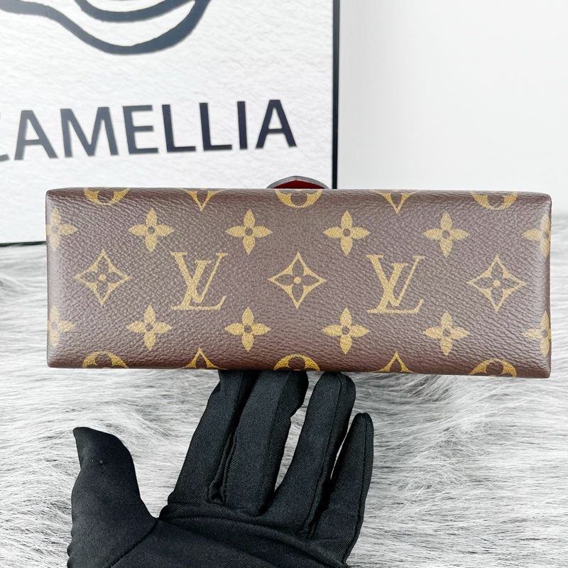 99 新Louis Vuitton路易威登 紅色鎖頭包 純芯片-6