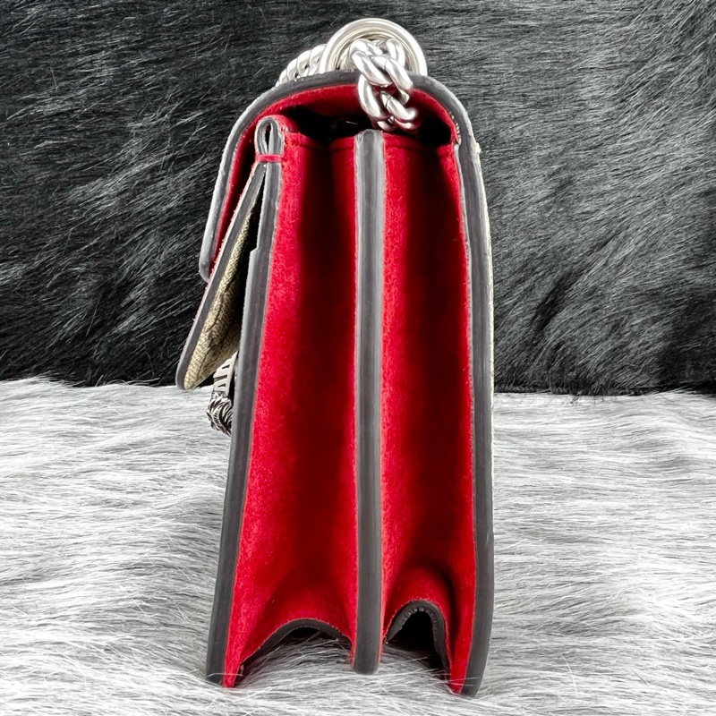 古馳Gucci 酒神 紅色老花 中號-3