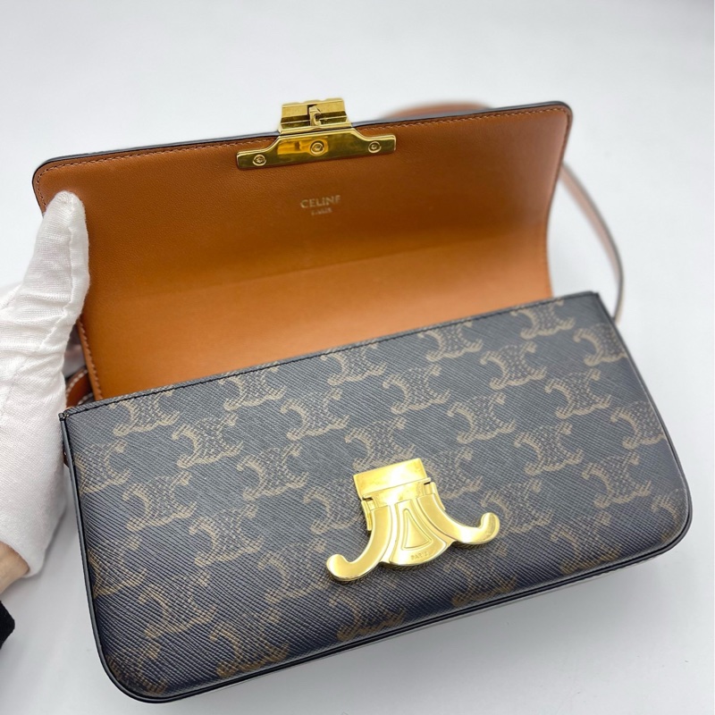 Celine/赛琳 凯旋门老花腋下包-4